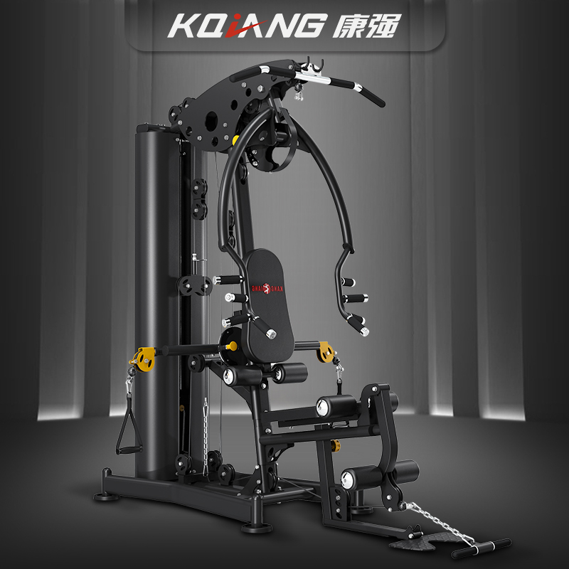 康強 綜合訓(xùn)練器BK179多功能輕商用組合健身器材鑄鐵配重小飛鳥健身器材 BK179黑色90公斤鑄鐵配重